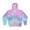 Cotton Candy, variant on Colortone Tie-Dye Multicolor Zip-Up Hoodies Sweatshirts Men Unisex XS to 3XL