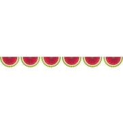 Amscan Watermelon Luau Fan Bunting Garland Multicolor (220352)