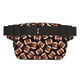thumbnail image 3 of Fotbe Brown Football On Black Cangurera Cuadrada con Estampado de Doble Capa, Bolsa de Cintura Ajustable Mini para Hombres y Mujeres, 3 of 9