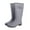 Grey, variant on NOKIO Waterproof Short Rubber Rain Boots For Women Ms. Korean Fashion Buckle Rain Shoes Outside The High Non Slip Wear Water Boots Adult Rubber Shoes Women'S Bow Rain Boots
