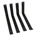 thumbnail image 4 of 4Pcs L Shelf Brackets, Metal, High Strength, Strong Load Bearing, Easy Installation, Wide Application, 4 Pieces, for Family Office Garage, 4 of 7
