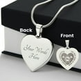 thumbnail image 4 of The Best Kind of Mom Raises A Firefighter Engraved Heart Necklace Stainless Steel or 18k Yellow Gold Finish 18-22" Chain, 4 of 15