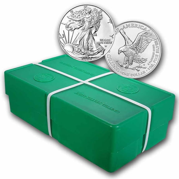 2026 1 oz American Silver Eagle Coin BU (Monster Box)