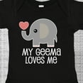 thumbnail image 4 of Inktastic My Geema Grandma Loves Me Boys or Girls Baby Bodysuit, 4 of 5