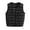 Black, variant on Womens Plus Size Puffer Vest Cropped Zip Up Quilted Lightweight Jacket Crew Neck Winter Down Gilet Waistcoat