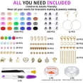 thumbnail image 3 of Cuentas planas de 6MM y 24 colores del Arcoíris para pulsera Bohemia, Kit de accesorios para hacer collares con letras, Juguetes DIY para niños y adultos, regalo, 3 of 4