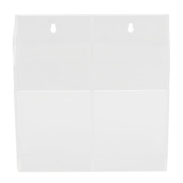 Remote Acrylic Remote Control Holder Simple Wall Mount Media Organizer Transparent Cosmetics Stand