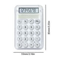 thumbnail image 2 of Djunllk Calculator - 8 Digit LCD Display Clear Cute Mini Scientific Calculator, Cute Clear Solid Color Portable Exquisite Standard Function for On-the-Go Office Home School, 2 of 3