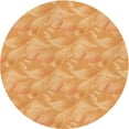 thumbnail image 1 of Ahgly Company Machine Washable Indoor Round Transitional Neon Orange Area Rugs, 6' Round, 1 of 7