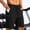 Black, variant on Men's Quick Dry 9 Inch Workout Shorts, Elastic Waist Drawstring Gym Shorts with Zipper Cargo Pocket, Lightweight Breathable Athletic Shorts for Running & Training White