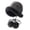 Gray, variant on Luxalzxs Furry Bucket Hat for Women, Winter Warm Plus Velvet Thickened Solid Color Fisherman Hat with Pompom