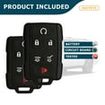 thumbnail image 3 of AKS KEYS Replacement for Chevrolet Keyless Entry 6 Buttons Fob FCC# M3N32337100 Part No. 13577766 / 84540864, 3 of 6