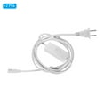 thumbnail image 3 of Uxcell T4 T5 T8 LED Light Power Cord 1.8M / 6FT Extension Cable Wire Switch for 2 Pin LED Integrated Tube Light 2pcs, 3 of 5