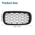 thumbnail image 3 of Parrilla de parachoques superior del capó delantero Unique Bargains para BMW X5 F15 2014-2016 Izquierda y Derecha 1 Par Negro Plateado, 3 of 6
