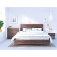 thumbnail image 1 of Identi-T 4 Piece Queen Size Bedroom Set White and Walnut, 1 of 5