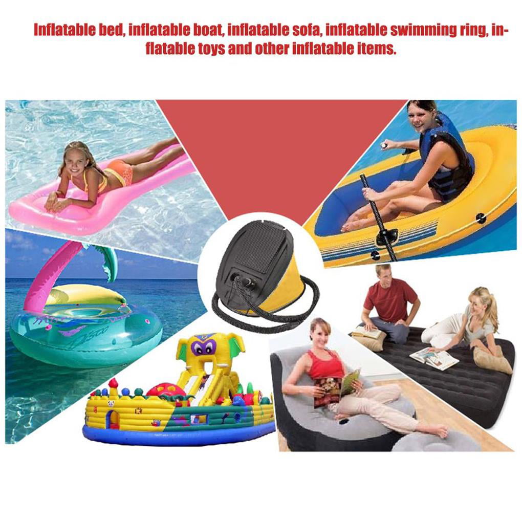 Bellows Foot Air Pump Airbed Inflatable Mattress Pool Buoy Boat Yoga Ball 3 Litr 