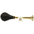 thumbnail image 2 of IBA Indianbeautifulart VintageBrassBugleHornRetro ClownHornMetal AirHornwith Squeeze Bulb for Old Car- Taxi- Golf Cart, 2 of 5
