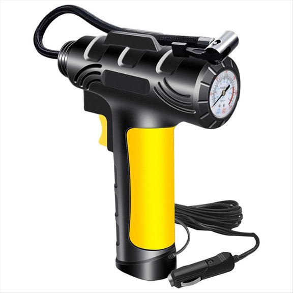 Inflador de Neumáticos Compresor Aire Portátil, Bomba Montada en Automóvil Bomba Montada en Automóvil Bomba Eléctrica Neumáticos para Automóviles Bomba Neumáticos para Automóviles