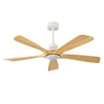 thumbnail image 4 of LiviNest 52 Inch Ceiling Fan with Light - Modern Wooden Blades & Remote Control for Home Bedroom Living Room - Quiet DC Motor & Dimmable LED Light for Air Circulation & Ambient Lighting, 4 of 6