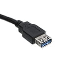 thumbnail image 3 of 3 feet USB 3.0 Extension Cable, Black, Type A Male/Type A Female Plug, A Male to A Female Super Speed USB Extension Cable, USB Extension Cable Male to, 3 of 6