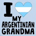 thumbnail image 2 of CafePress - I Heart My Argentinian Grandma Body Suit - Baby Light Bodysuit, Size Newborn - 24 Months, 2 of 4