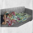 thumbnail image 6 of Watercolor Flower Soft Flannel Fleece Blanket, Painting of Summer Spring Flowers in Faded Colors Floral Seasonal Print, Cozy Plush for Indoor and Outdoor Use, 50" x 60", Multicolor, by Ambesonne, 6 of 6