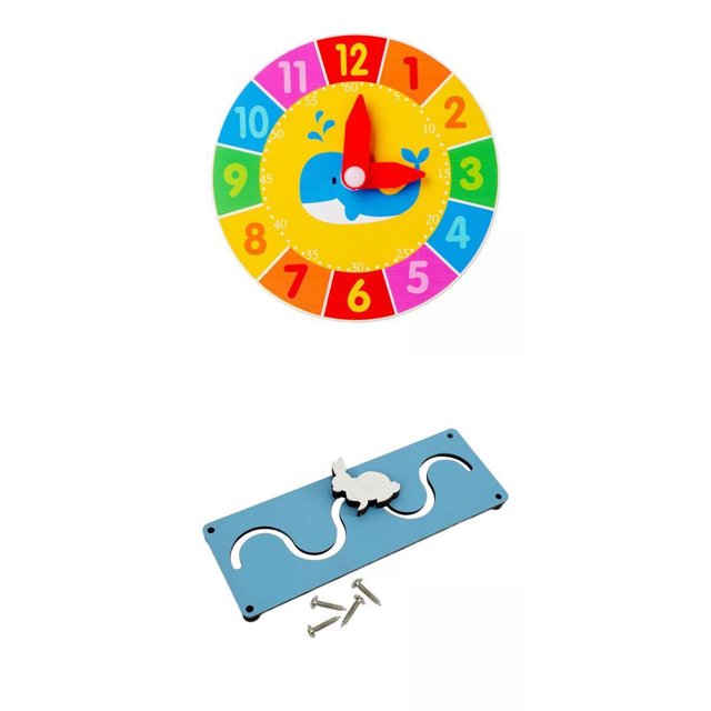 2 Pieces Sensory Board DIY Parts Early Educational Toys for Cognition Games Yotijar none
