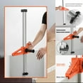 thumbnail image 4 of Durable Fixing Manual Gypsum Board Cutter Adjustable Hand Push Drywall Cutting Tool Double Handle with Stainless Steel Ruler, 4 of 5