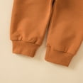 thumbnail image 7 of HCNTES Baby Boy Winter Clothes 6 12 18 24 Months 2T 3T Fall Outfits Long Sleeves Letter LITTLE DUDU Print Sweatshirt Pants Tracksuit Set, 7 of 7