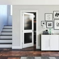thumbnail image 3 of 30 in. x 80 in. x 1-3/8 in. Frosted Glass 2-Lite Shaker Primed Solid Wood Core Interior Door Slab, 3 of 3