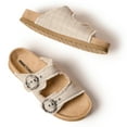 thumbnail image 4 of Minnetonka Women's Georgine, Tan Herringbone, Size 11, 4 of 6