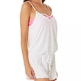 thumbnail image 2 of California Waves Junior's Tie Waist Swim Cover Up Romper Swimsuit White Size X-Small, 2 of 4