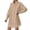 Khaki, variant on SRZYMJ Women's Casual Shirt Dress Collar V Neck Button Down Loose Long Sleeve Mini Dresses