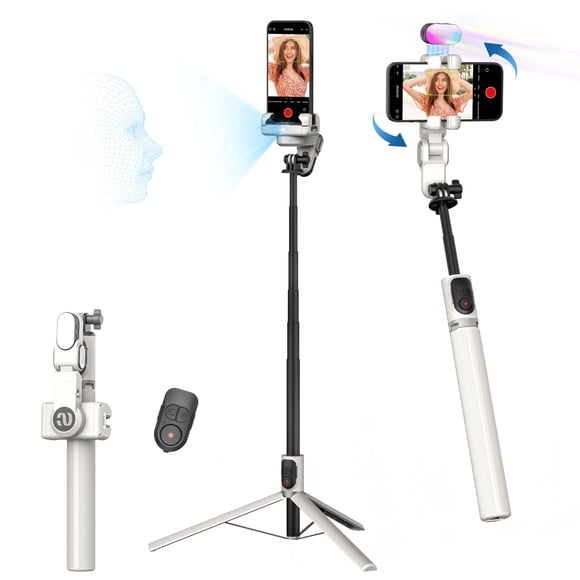 Trípode de seguimiento facial automático AOCHUAN M2Pro con soporte para iPhone