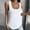 White, variant on Tank Tops Women Womens Tank Tops Loose Fit Square Neckline Camisole Casual Daily Shirts T Shirt U Neck Tee Tops Tunic Vest Tanks Casual Tank Tops Womens Summer Blouses Gray S