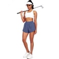 thumbnail image 3 of Cadmus Womens Athletic Running Shorts Lightweight High Split Comfy Liner for Gym Workout Track,1 Pack,Light Navy ,S, 3 of 8