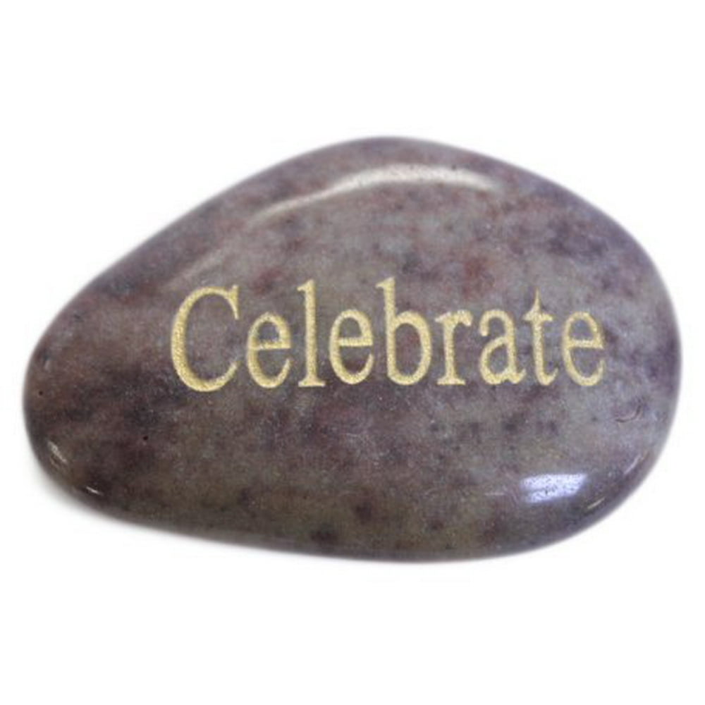 Inspirational Message Stones Engraved with Uplifting Words of Wisdom