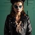 thumbnail image 3 of 2Pcs Clavicle Chain Hand Bone Pendants Halloween Necklaces Skull Necklaces, 3 of 8