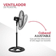 thumbnail image 3 of Ventilador de pedestal 18" metálico 3 velocidades 80W cabezal ajustable, 3 of 5