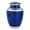 Blue / Silver, variant on Handcrafted Aluminum Urn - Decorative Memorial Holder for Ashes and Remembrance (Grass Green & Royal Gold)