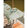 thumbnail image 6 of Outdoor Tablecloth with Umbrella Hole, Marble Sage Green Spillproof Waterproof Outdoor Table Cover, Modern Abstract Ink Painting Luxury Patio Tablecloths for Party/Garden/Picnic, Square 54"x54", 6 of 9