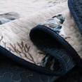 thumbnail image 6 of 100% high-density Cotton Embroidered Quilt, Bedspread/Comforter set light weight warm and soft Queen.Beige/Blue, 6 of 6