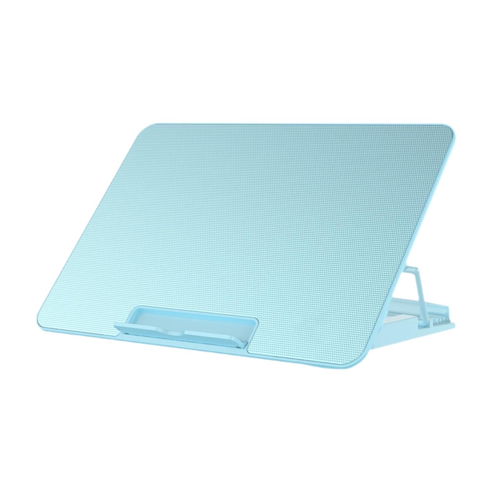 Wzmzjy Laptop Cooling Pad Heat Protection 6 Fans 2 USB Ports Quiet USB Powered Portable Blue