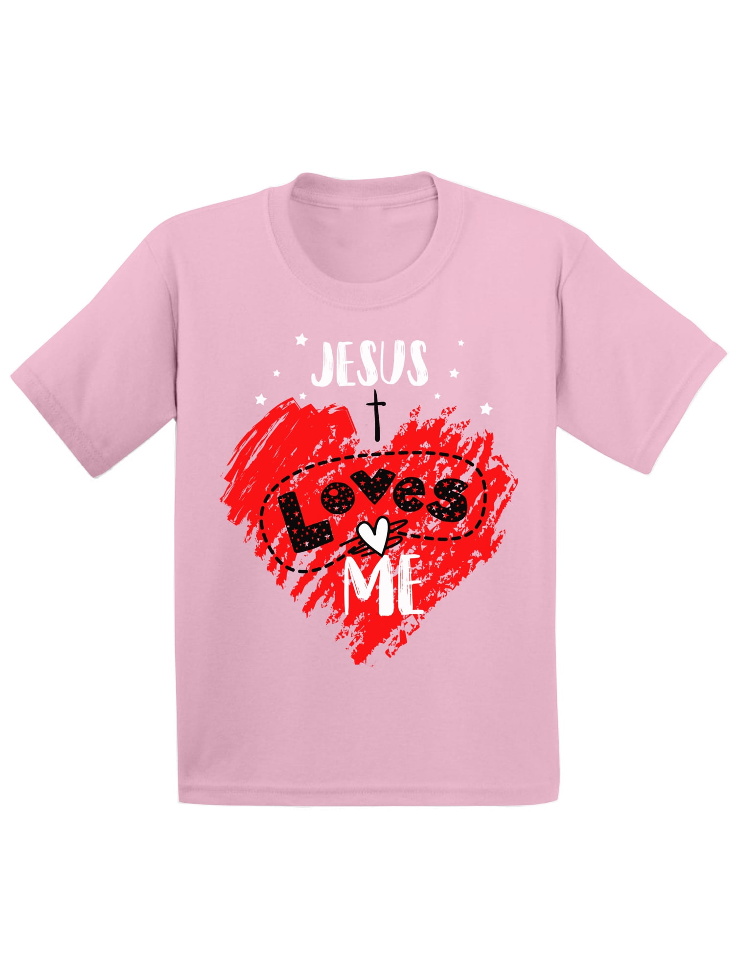 Awkward Styles Jesus Loves Me Infant Shirt Cute Baptism Gifts Religious Shirts for Kids Gifts