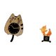 thumbnail image 5 of Reloj de pared con forma de gato, escultura moderna de resina, adorno para cocina, oficina, dormitorio, decoración del hogar. Regalo único para in, 5 of 8