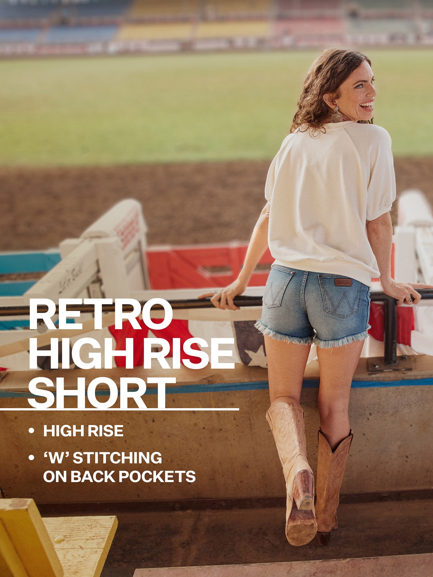 Wrangler® Women's Retro High Rise Shorts