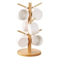 thumbnail image 1 of Kit 6 Tazas Porcelana Incluye Base De Madera Porta Tazas, 1 of 4