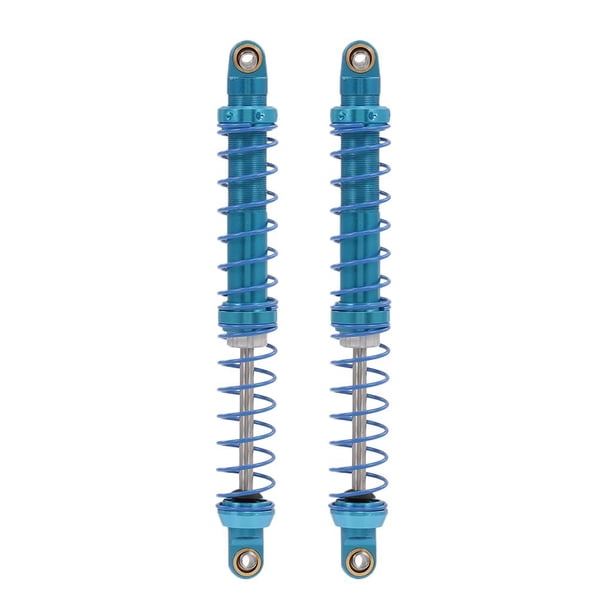 2 amortiguadores de suspensión para coche RC Crawler D90 SCX10 (azul) a escala 1:10 90mm