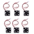 thumbnail image 1 of 6pcs 3D Printer Fan DC 12V Mini Quiet Cooling Fan Small Appliances Fan (Black), 1 of 9