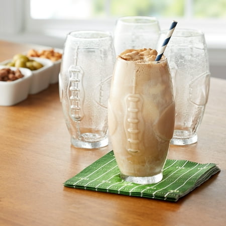 - Mainstays 23-Ounce Football Cooler Glasses, Set of 6